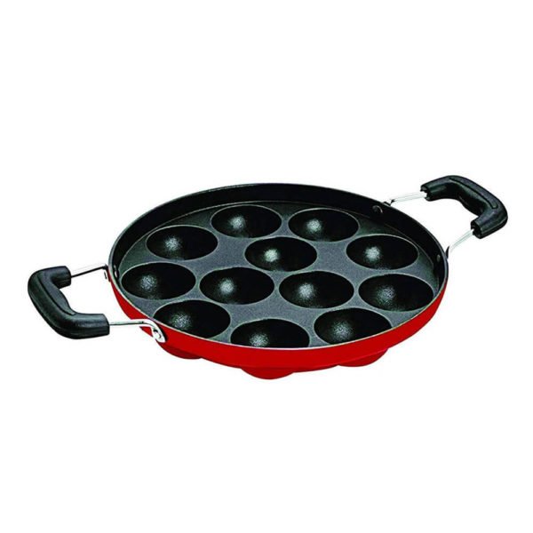 Appam Patra 12 Cavity with Handle Without SS Lid