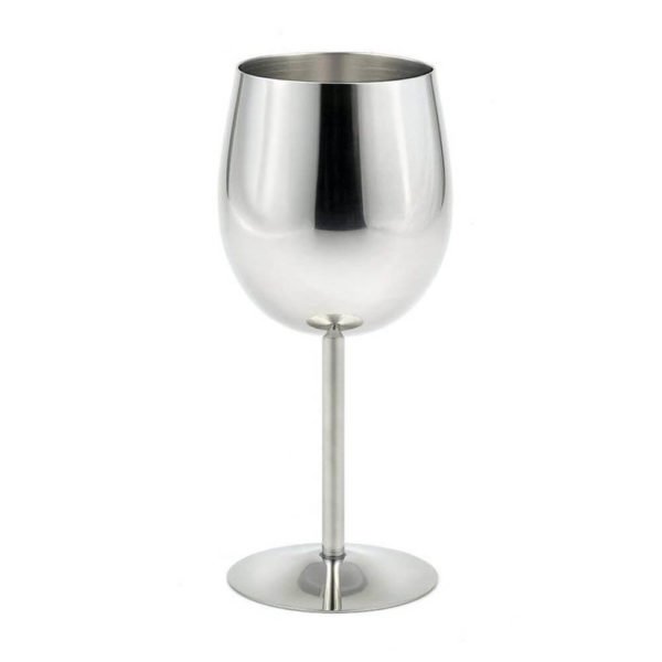 Nakshatra Stainless Steel Goblet Wine Glass