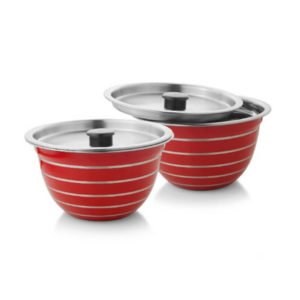 Stainless Steel Serving Bowls with Lid Set of 2