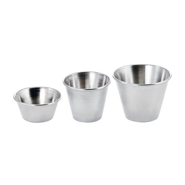 Nakshatra Stainless Steel Sauce and Condiment Cups Serving Sauces