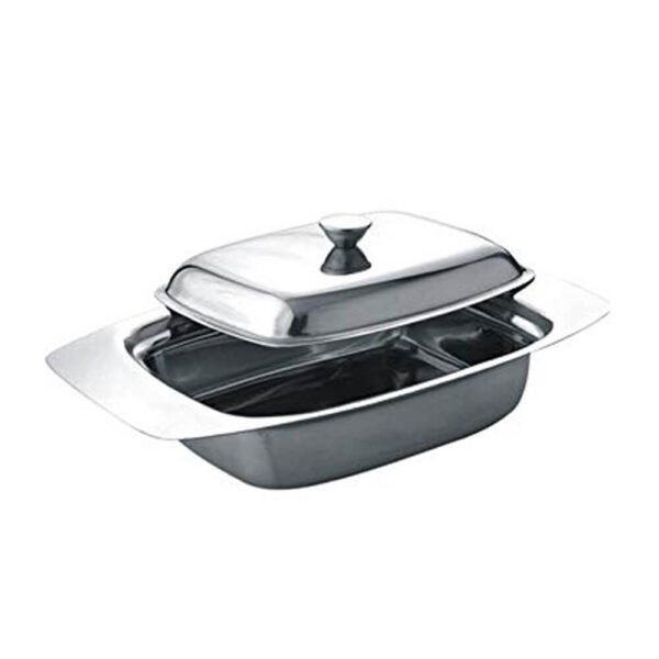 Nakshatra Stainless Steel Butter Dish With Lid Pot