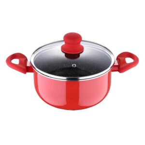 Nakshatra Non Stick Induction Base Cookware Casserole With Glass Lid